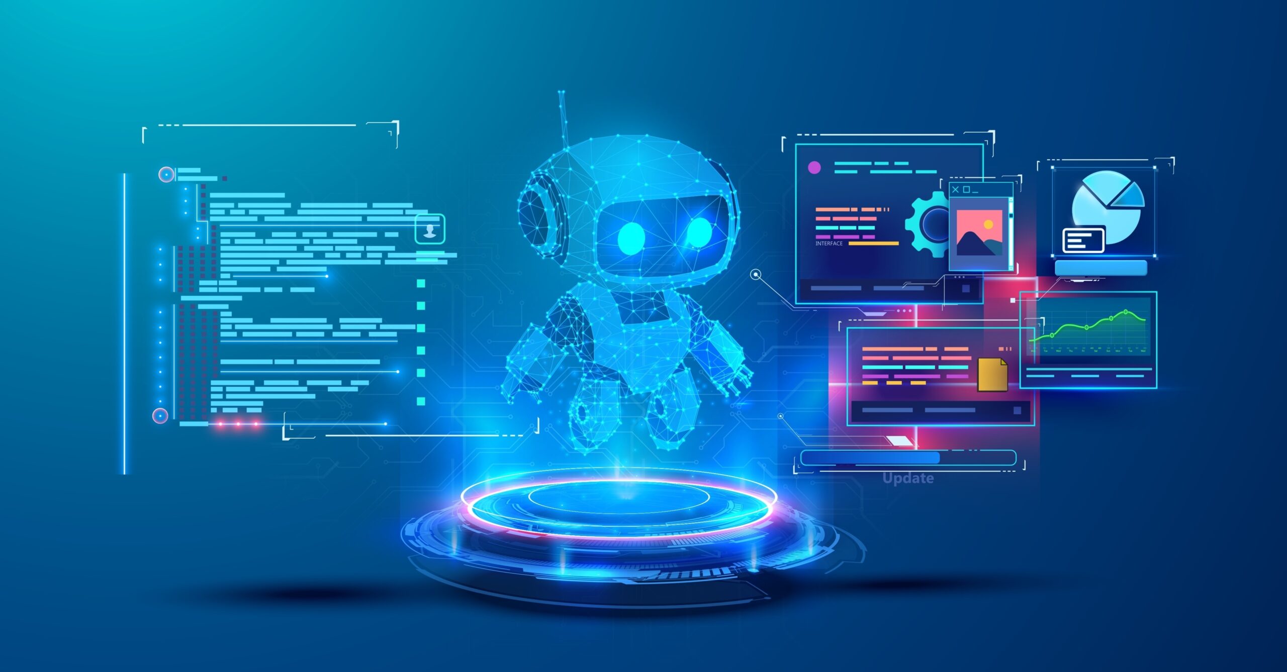 AI 에이전트 연상 사진