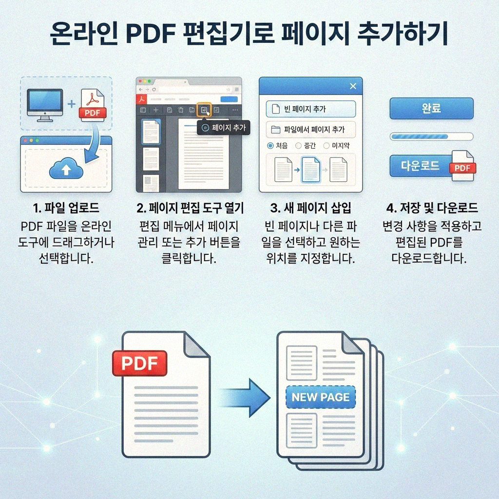 PDF 파일 페이지 추가 원하는 페이지 마음껏 늘리기