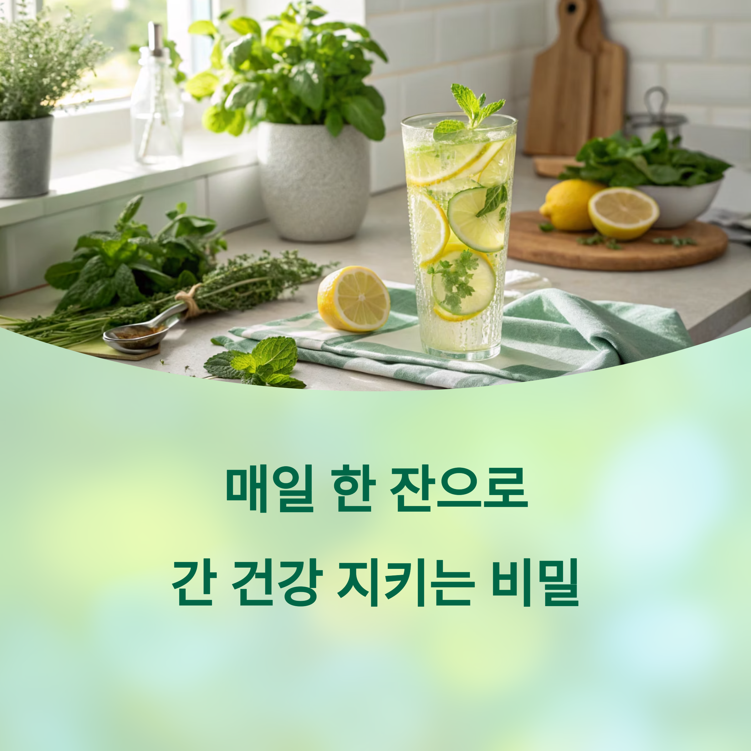 간을 완벽하게 해독하는 매일 한 잔의 신비한 음료의 비밀에 대한 이미지