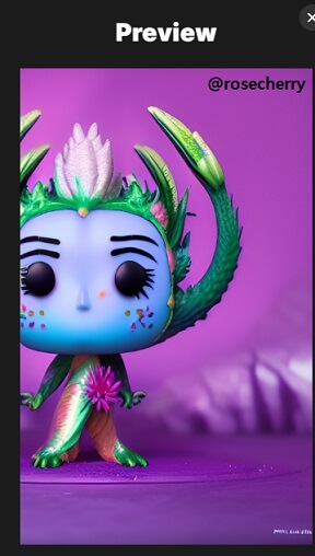 꽃-드래곤-투명한-빛나는을-명령어로-넣은-AI그림