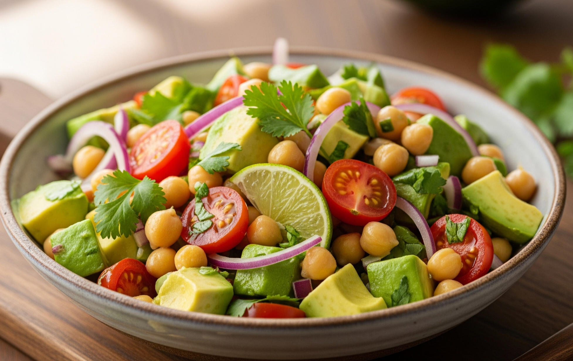 아보카도 병아리콩 샐러드