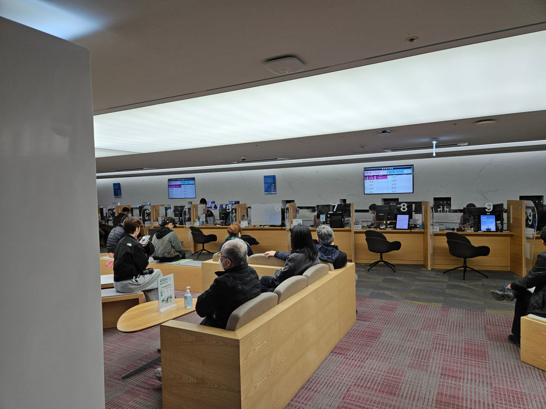 강북 삼성병원 종합건진센터 대기 공간