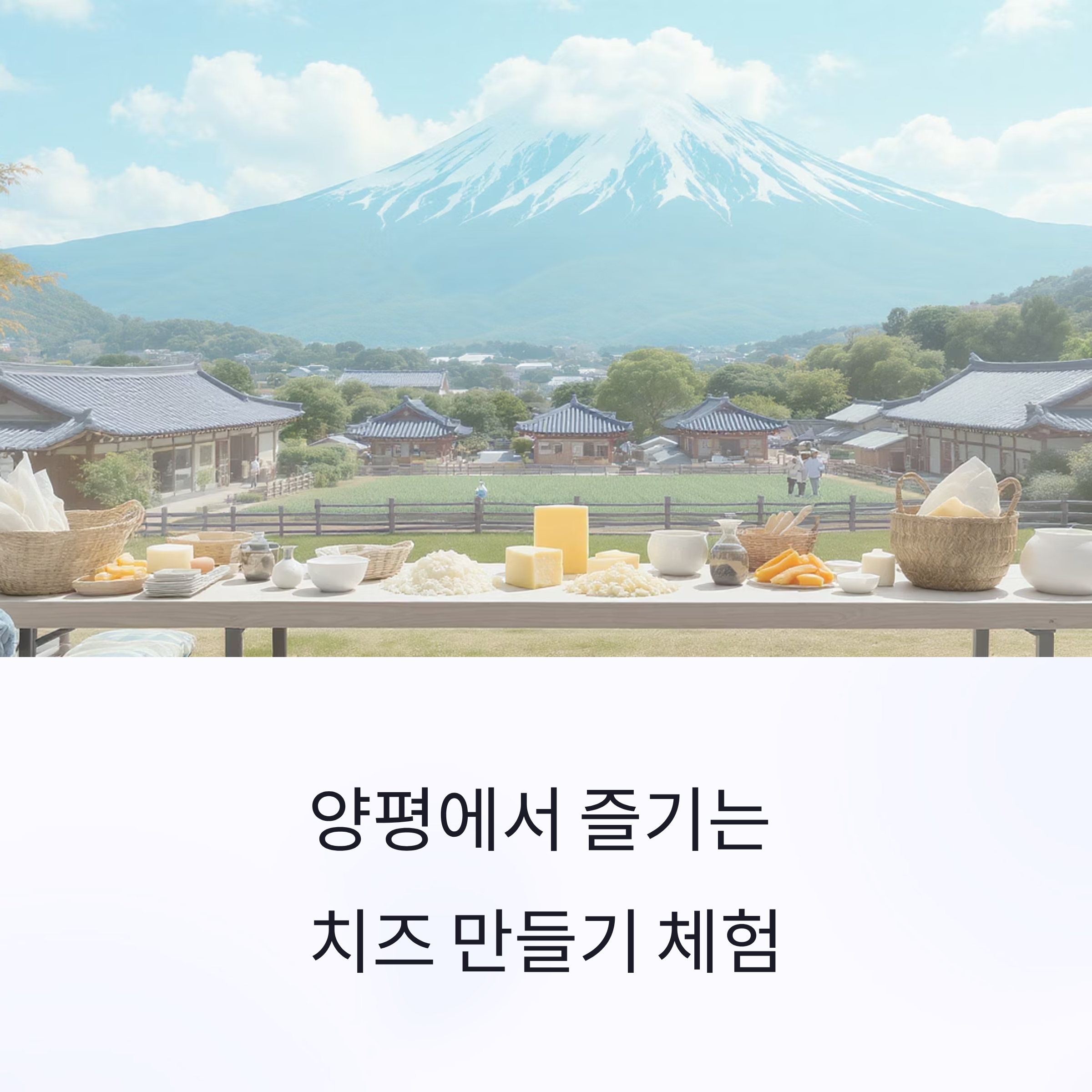 양평에서 즐기는 치즈 만들기 체험과 감성 여행 코스