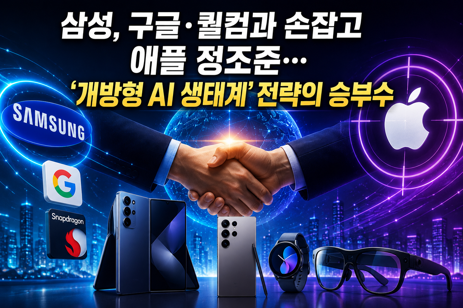 삼성, 구글·퀄컴과 손잡고 애플 정조준…'개방형 AI 생태계' 전략의 승부수 관련 사진
