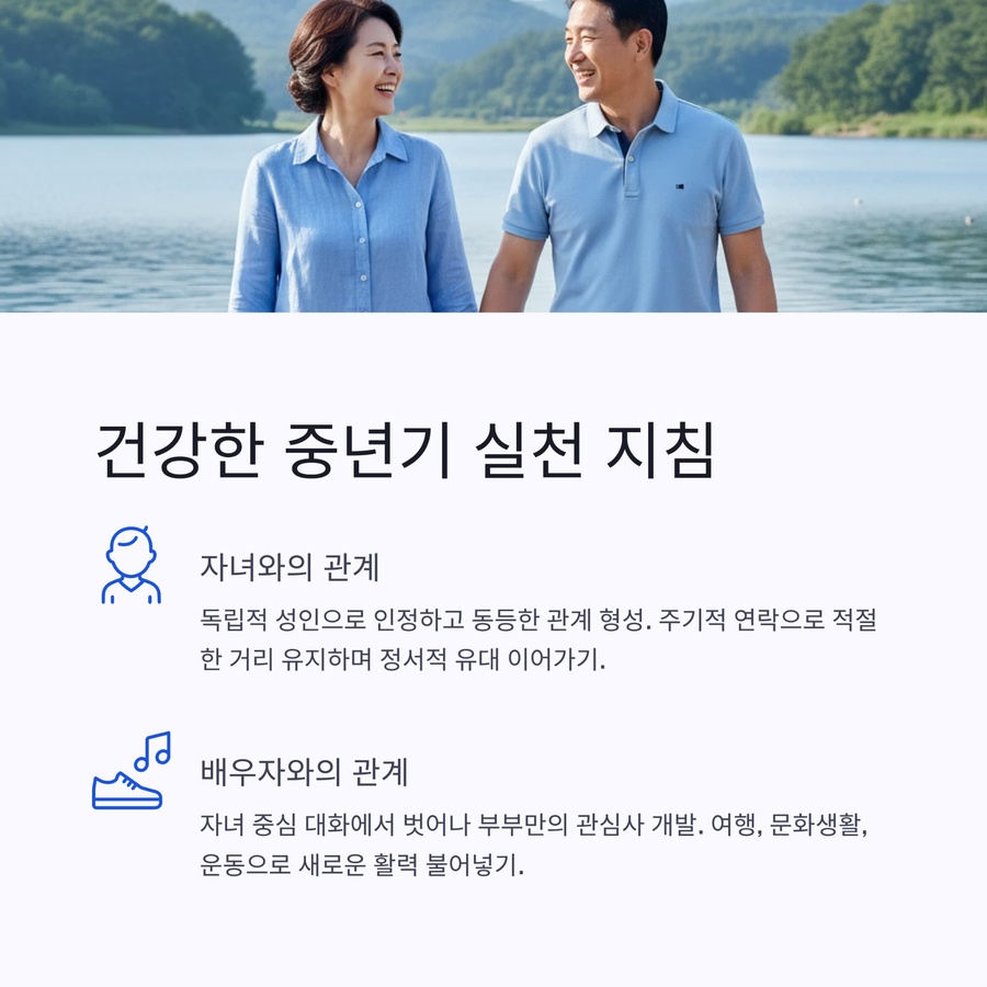 건강한 중년기 실천 지침