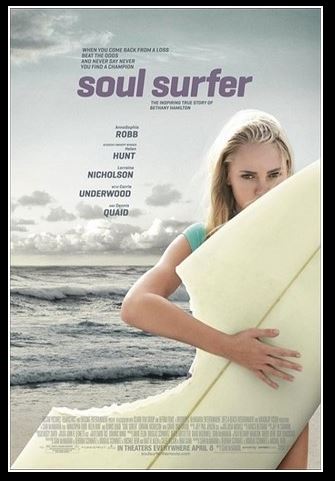 장애를 극복하는 여성 서퍼 이야기, 영화 소울 서퍼 포스터.