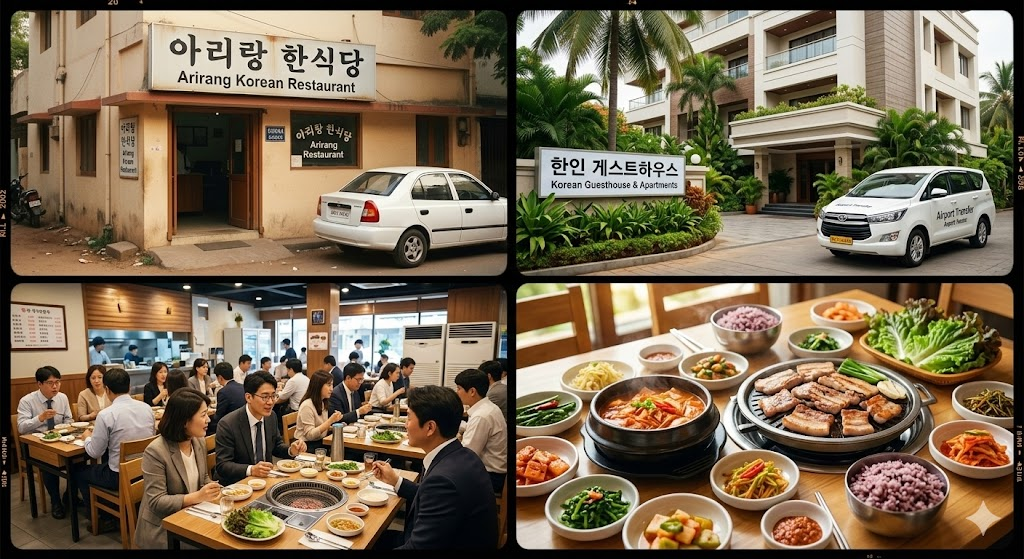 언어장벽이 완전히 허물어지는 한인식당과 게스트하우스는 첸나이 한국 주재원과 출장자들의 성지입니다.