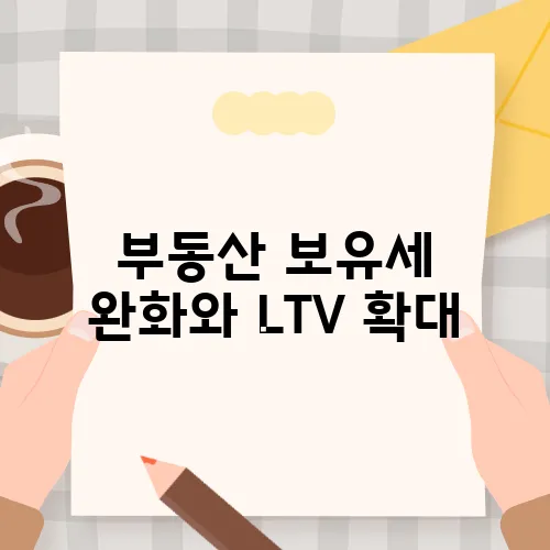 부동산 보유세 완화와 LTV 확대, 실수요자가 꼭 알아야 할 선택 포인트