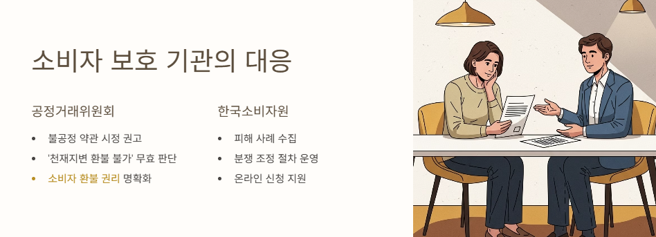 소비자 보호 기관의 대응