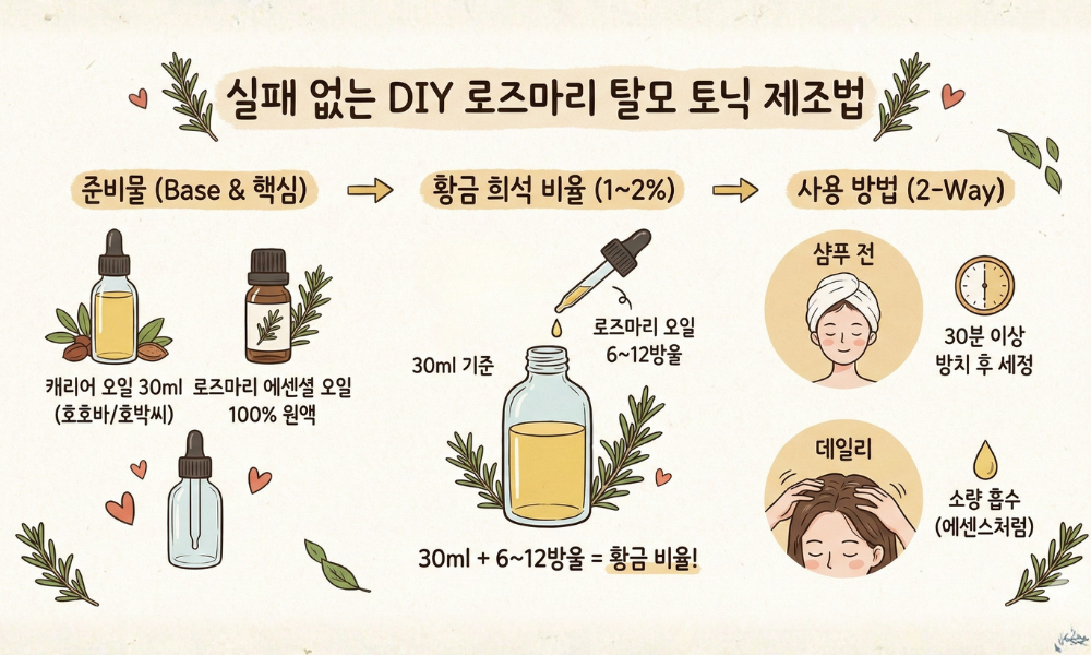 로즈마리 탈모 토닉 제조법