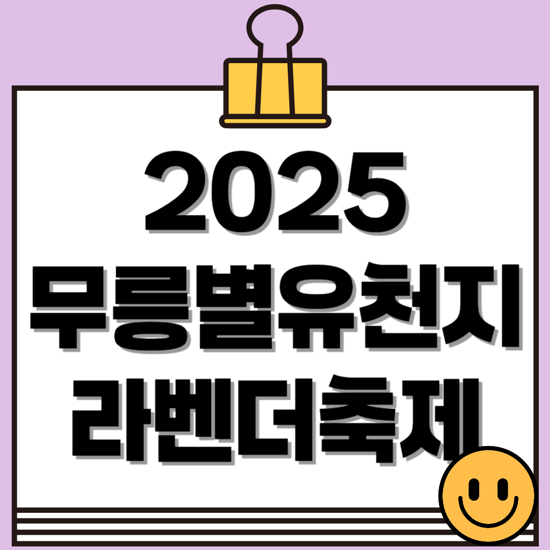 2025 동해 무릉별유천지 라벤더축제 총정리! 일정부터 포토존, 입장료까지(6.14~22)