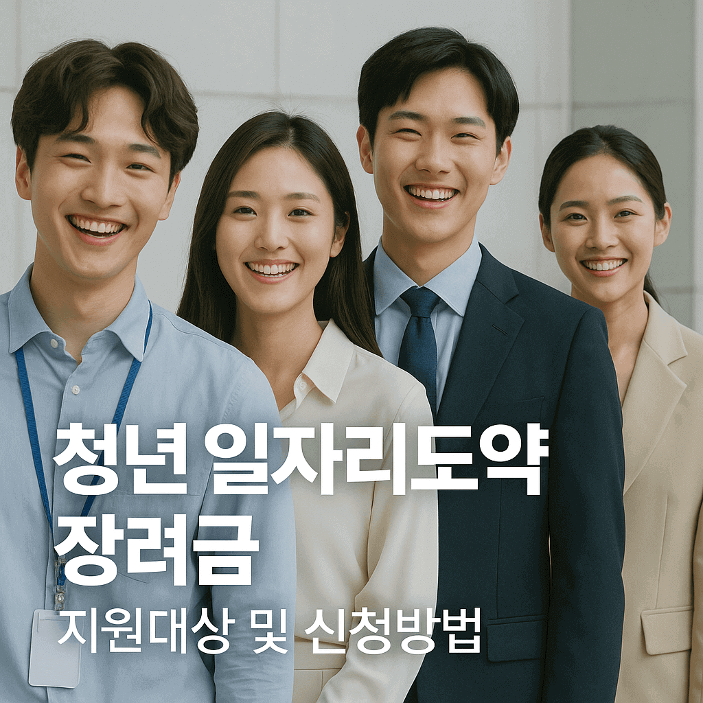 청년 일자리도약 장려금 지원대상 및 신청방법