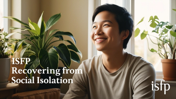 ISFP 유형의 고립감 회복에 대한 그림입니다