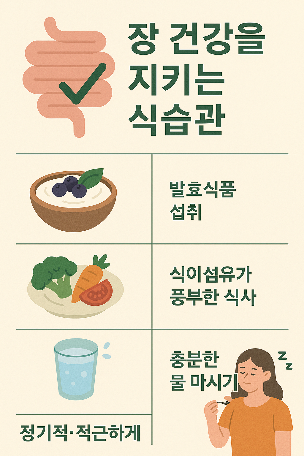 장 건강을 지키는 습관