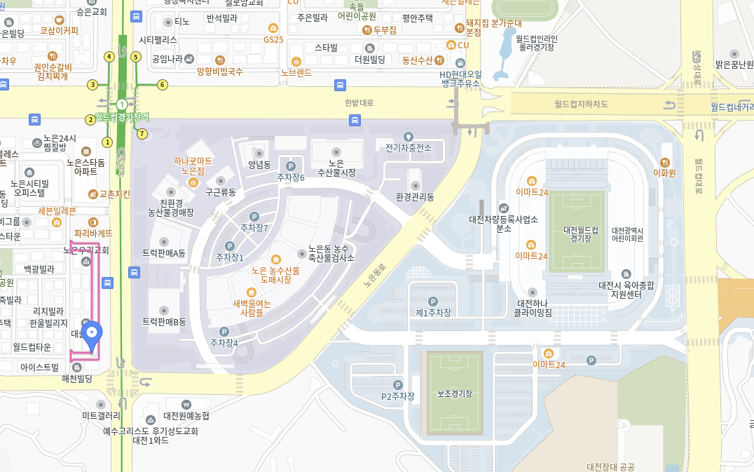 대전-노은동-노상주차장