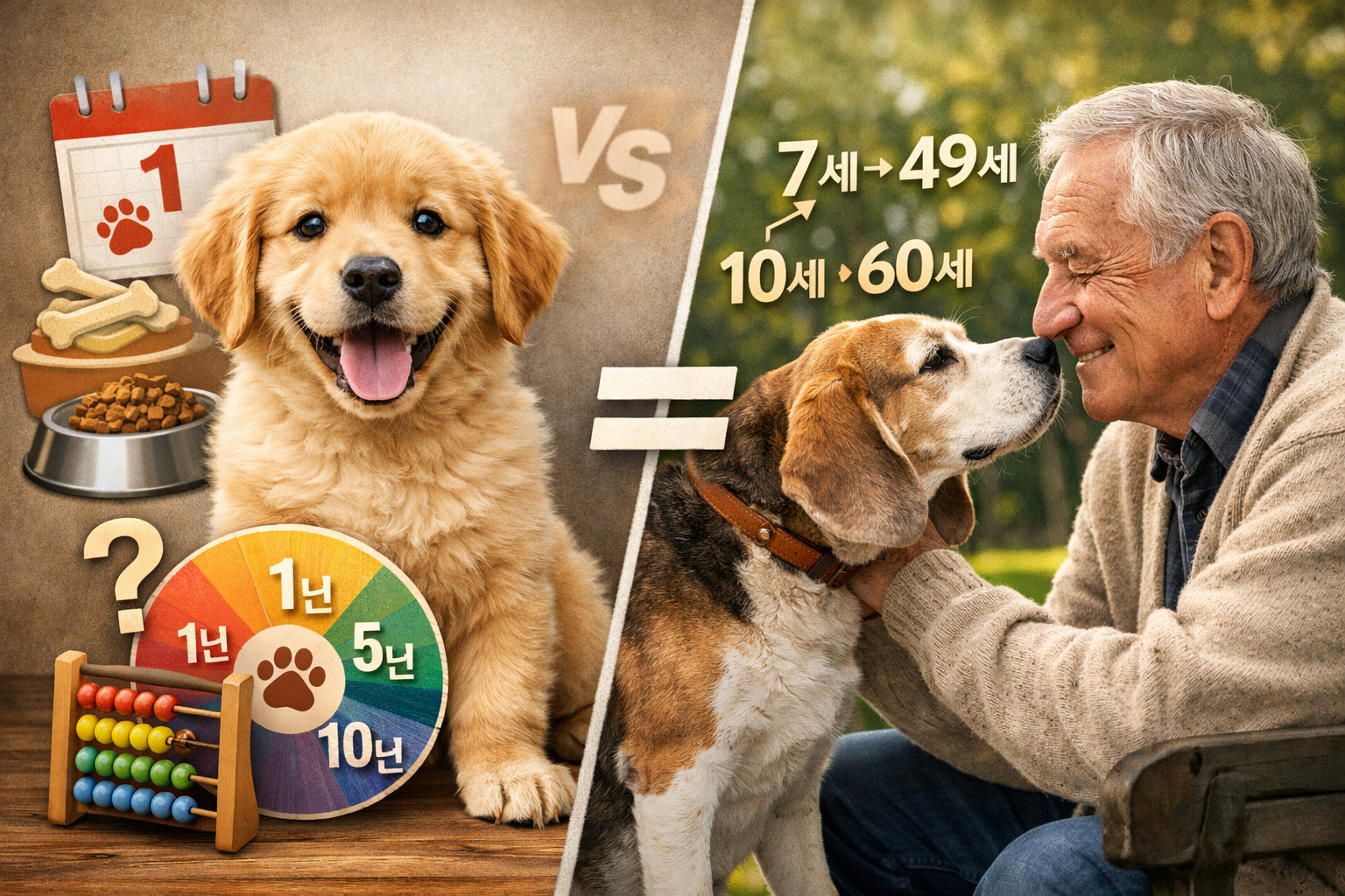 강아지 나이 계산법