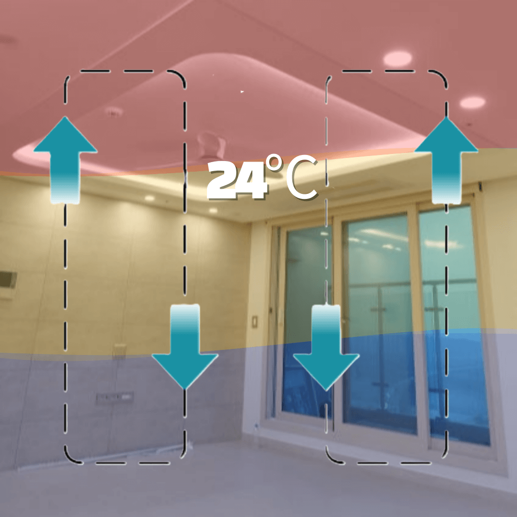 실링팬 실내 공기순환 효과