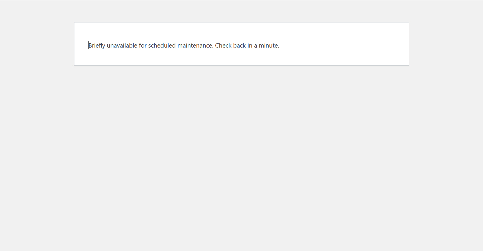 워드프레스 'Briefly unavailable for scheduled maintenance. Check back in a minute.' 오류 수정 방법