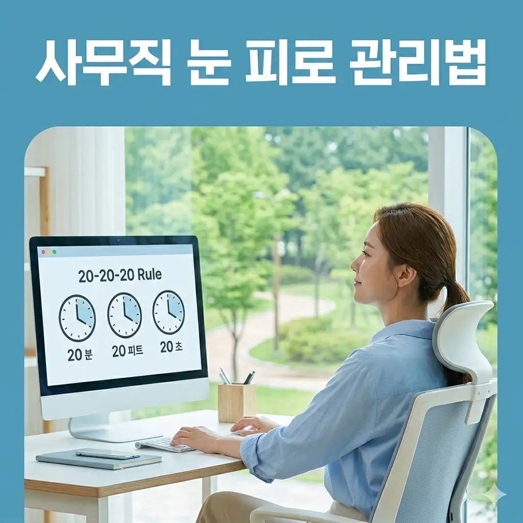 사무직 눈 피로를 줄이는 쉬운 생활 습관 정리