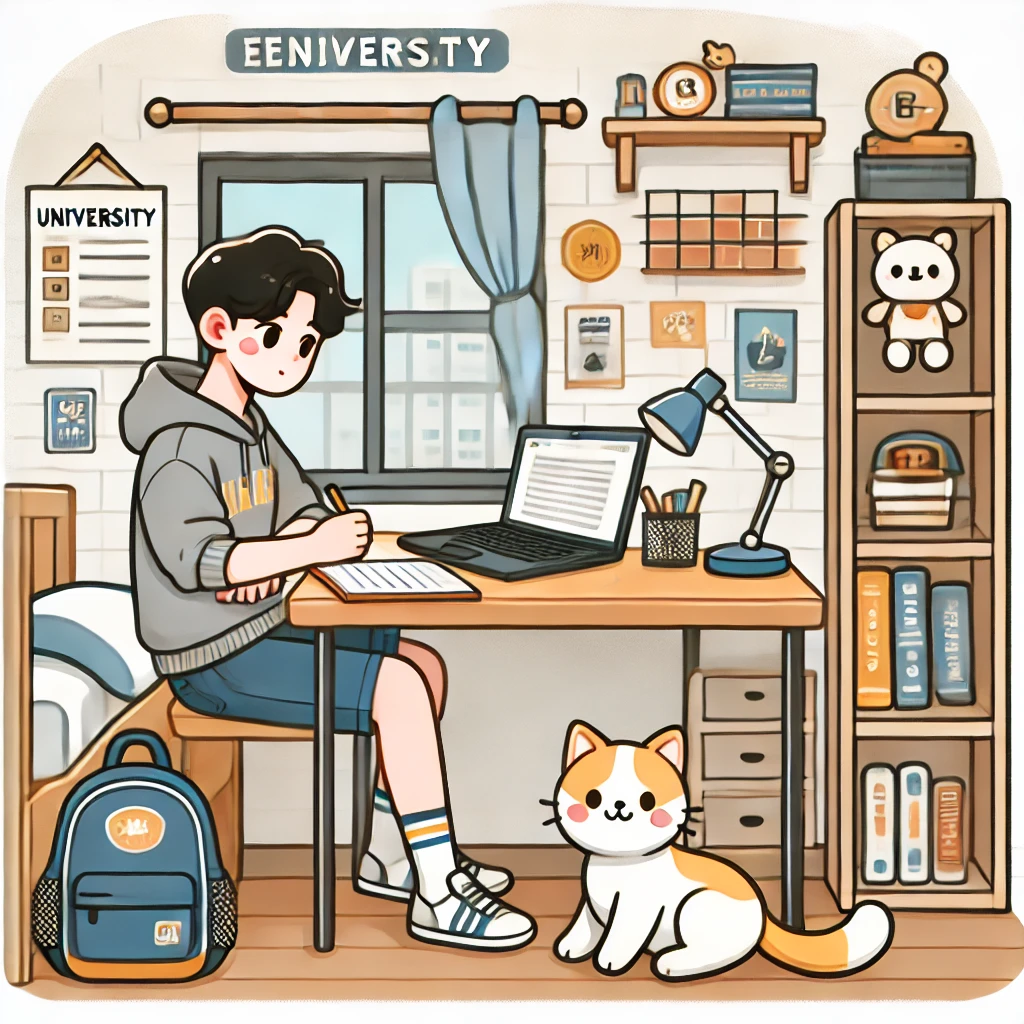 대학생 고양이 키우기 관련 이미지