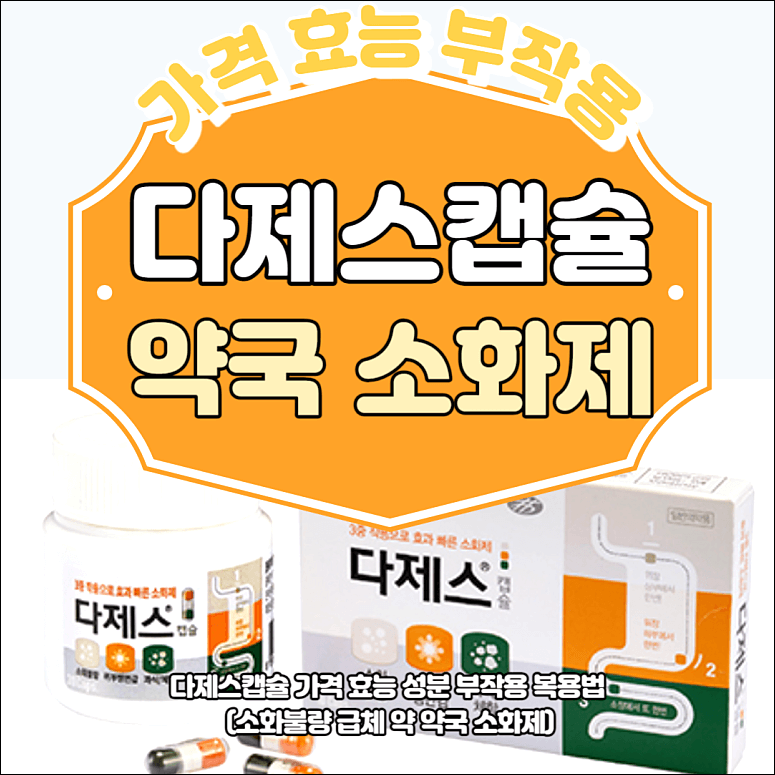다제스 소화제 효능 복용법 부작용