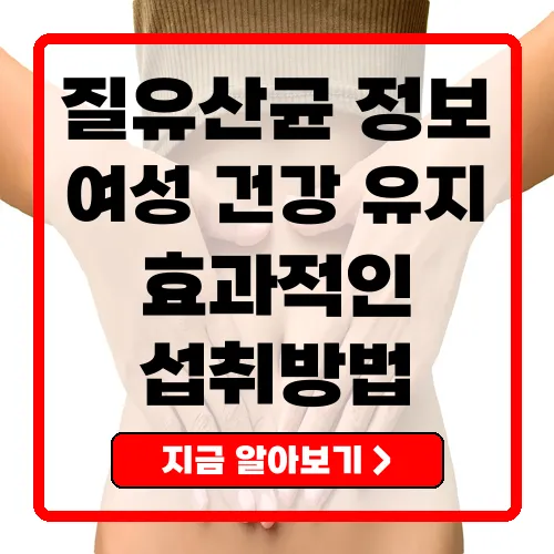 질유산균의 효과와 올바른 섭취 방법 알아보기