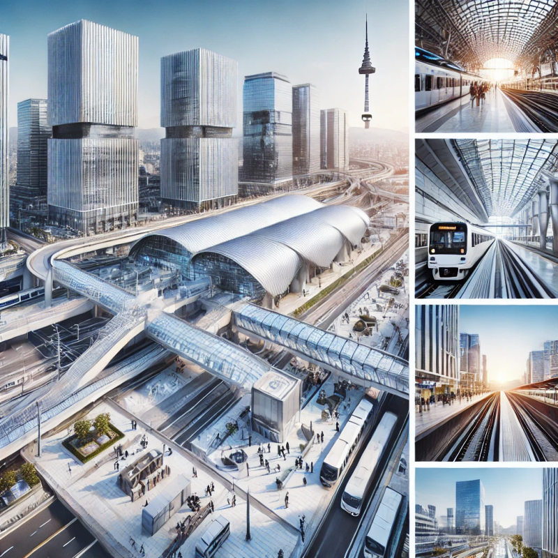 서울역과 동대구역의 전경 사진