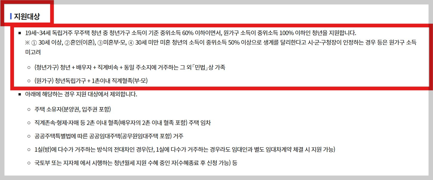 청년 월세 지원금 관련 사진