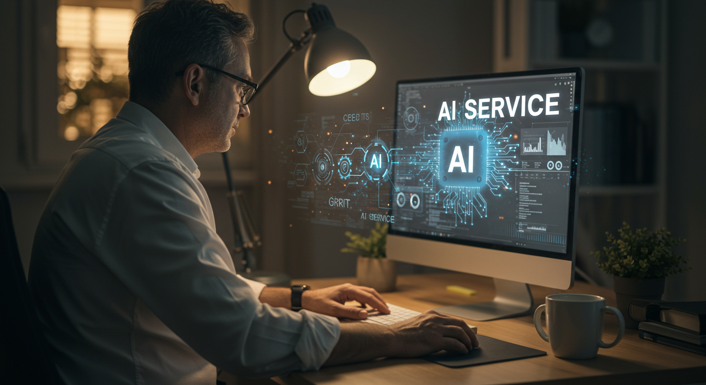 AI서비스를 받는 모습