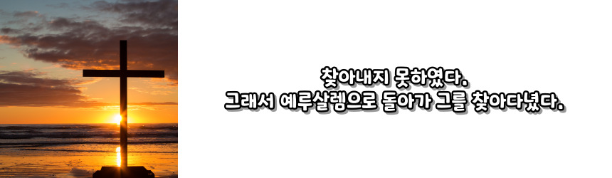 소년 예수를 잃어버림 (루카 2, 43-45)_성모 마리아의 7가지 고통