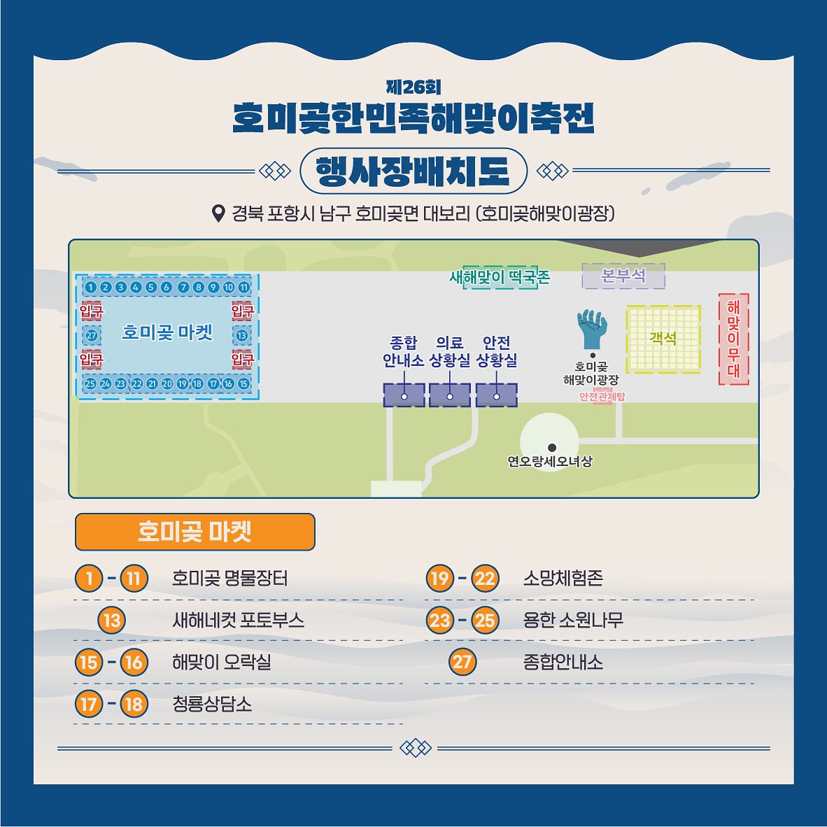 호미곶한민족해맞이축전 현장지도