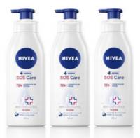 니베아 SOS 케어 바디로션, 400ml, 3개