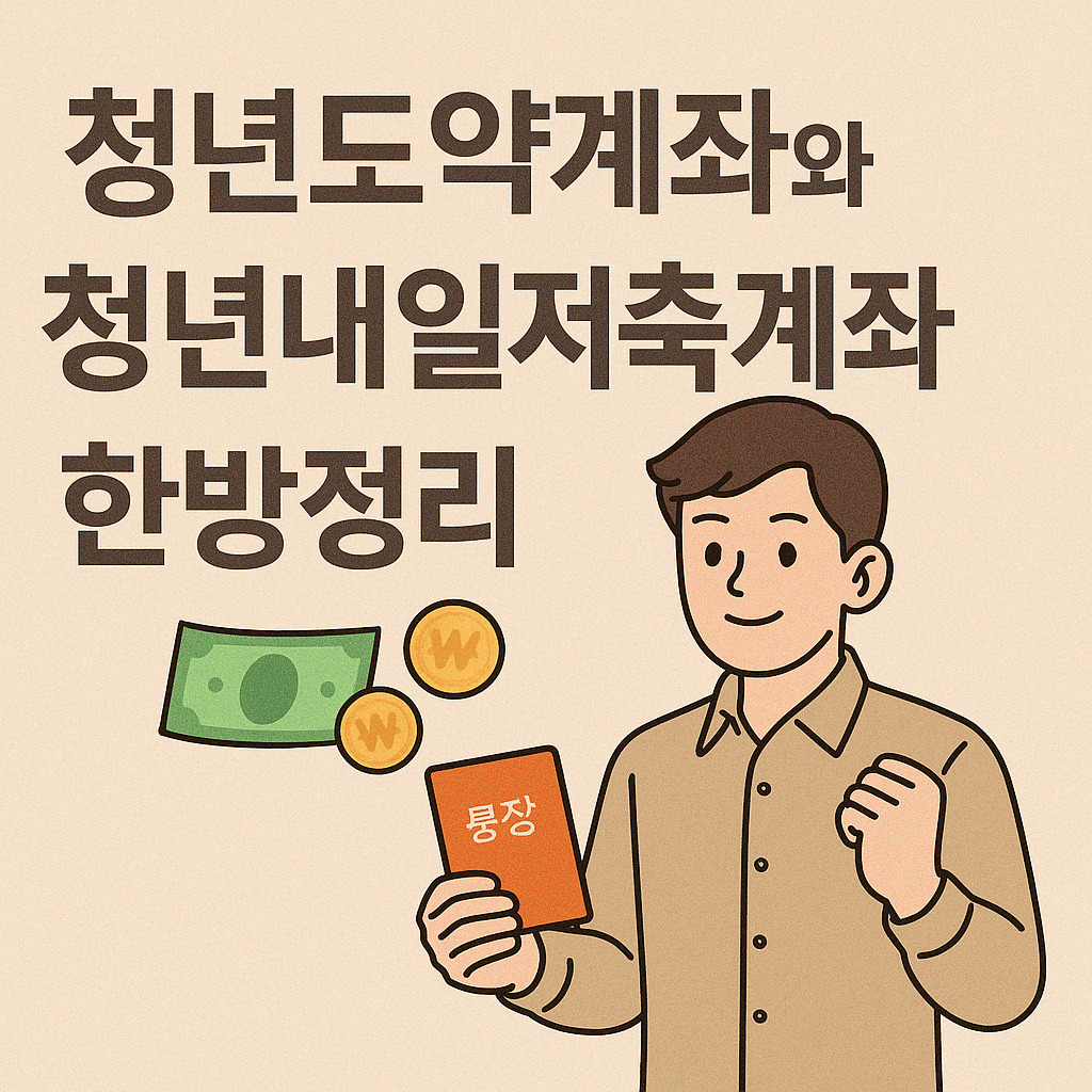 청년도약계좌 vs 청년내일저축계좌, 비슷해 보이지만 전혀 다릅니다