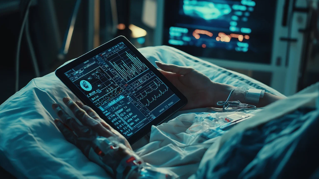 A futuristic depiction of human-technology synergy