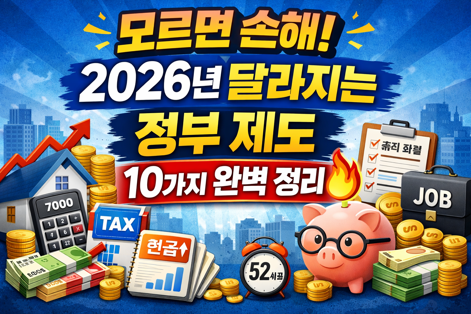 모르면 손해! 2026년 달라지는 정부 제도 10가지