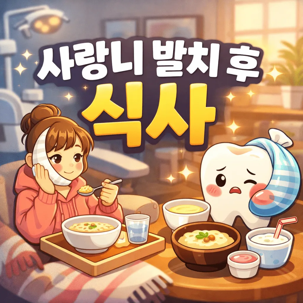 사랑니 발치 후 식사