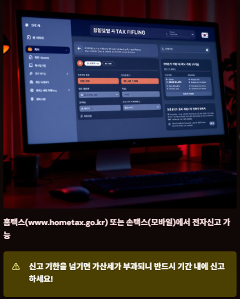 소상공인 세금신고, 절세방법 및 환급, 다운로드 가이드(자영업자)