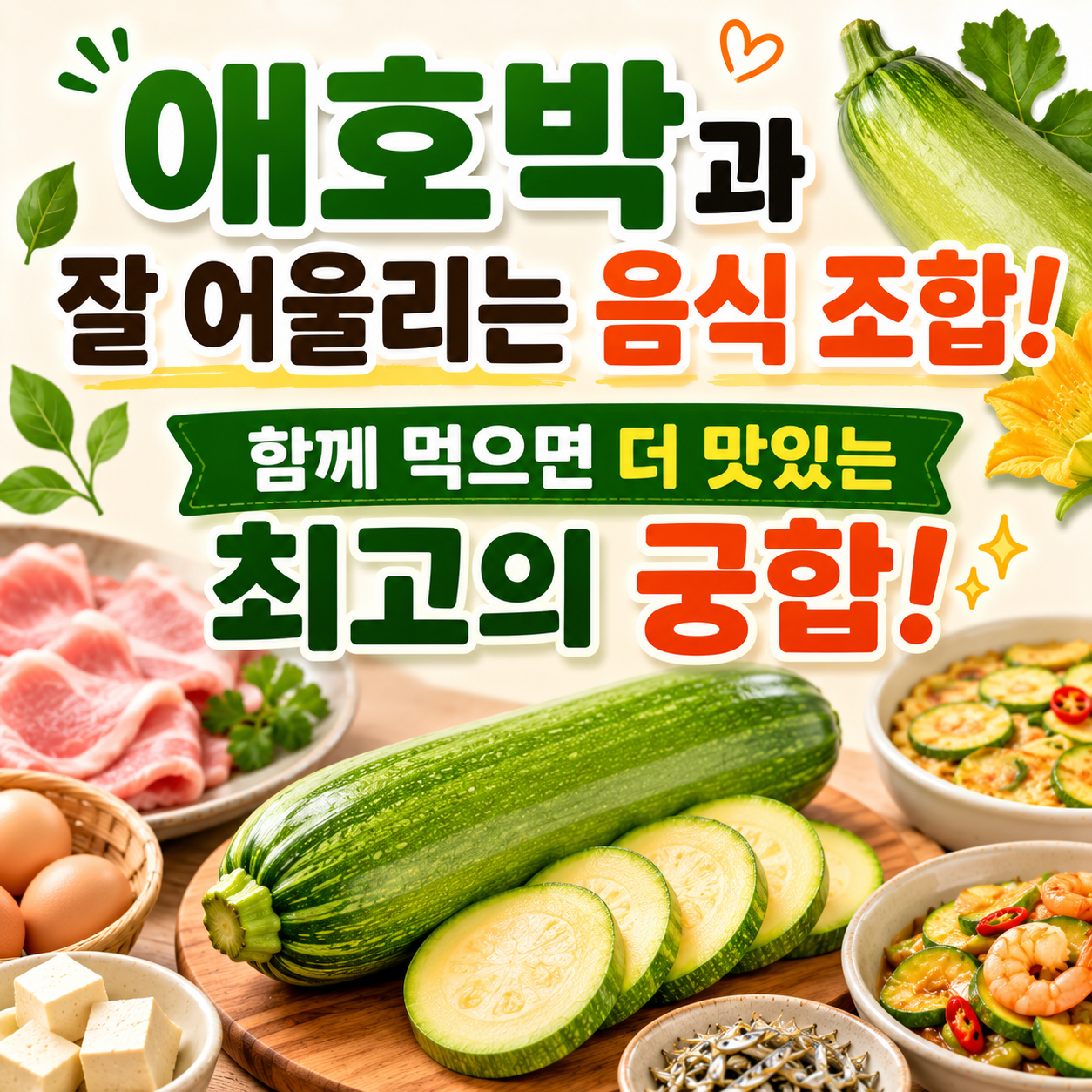 애호박과 잘 어울리는 음식