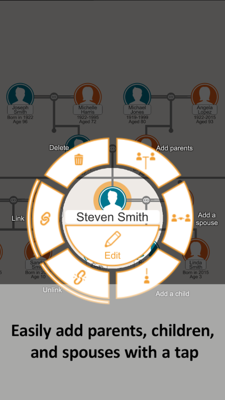 가계도 만들기 앱, 호칭, 촌수 계산하기