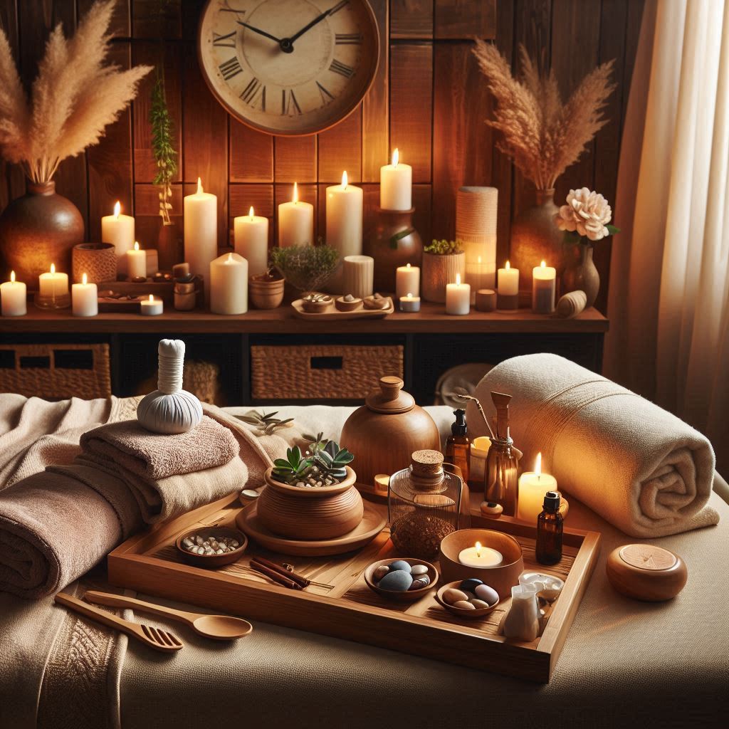 피부,체형관리 샵 배경