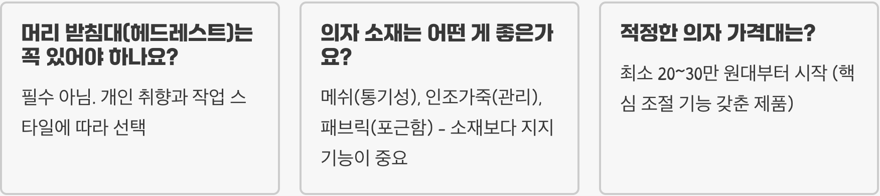 컴퓨터 의자, 당신의 허리 건강을 위한 최고의 투자는?