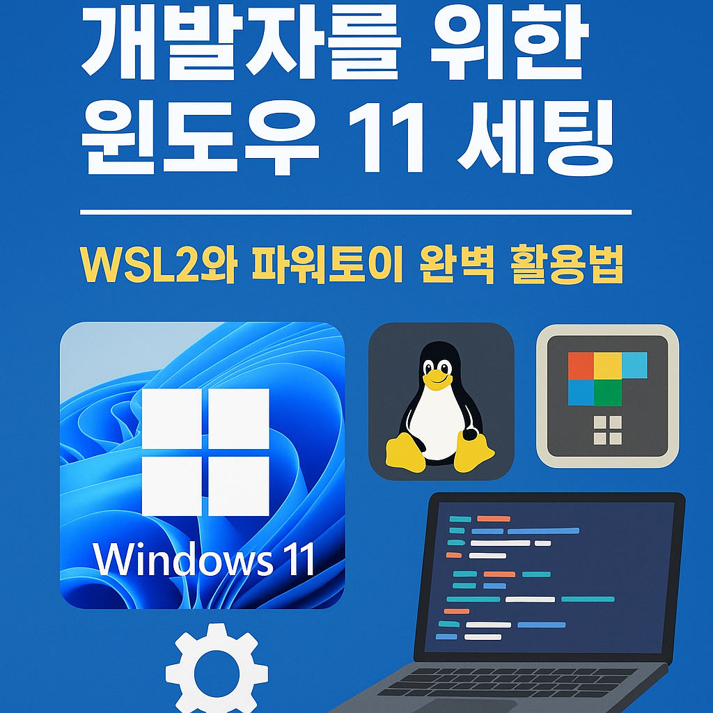 개발자를 위한 윈도우 11 세팅: WSL2와 파워토이 완벽 활용법