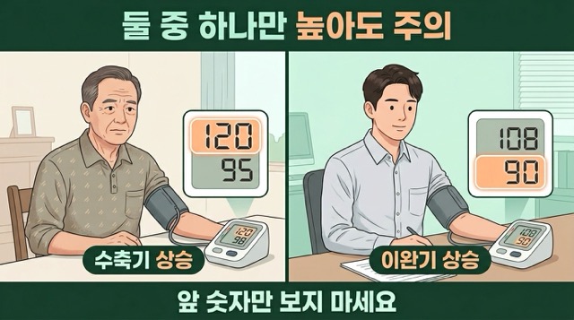 정상혈압 주의혈압 고혈압 전단계 비교