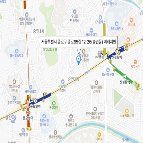 서울특별시 종로구 종로65길 12-26(숭인동) 미래지안