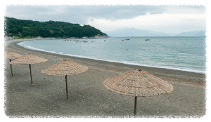 만성리 검은모래해변