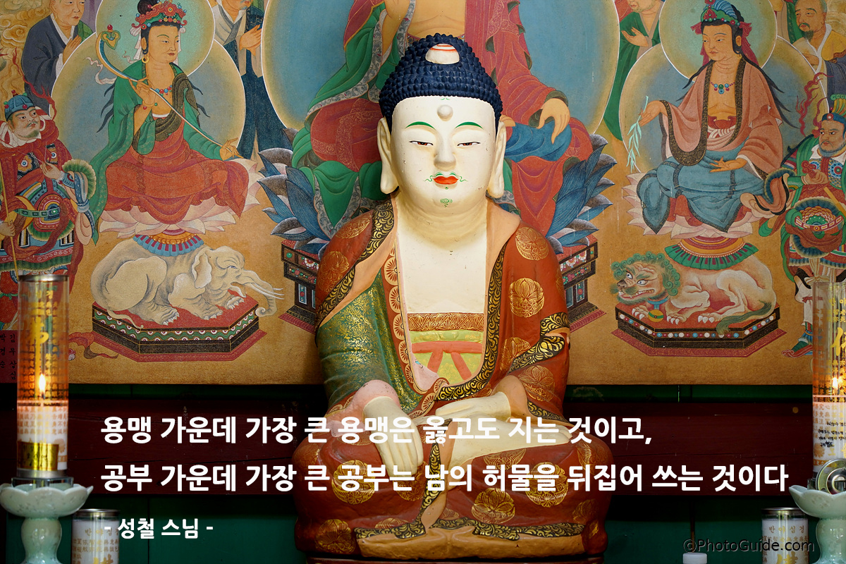 성철스님-명언-부처상