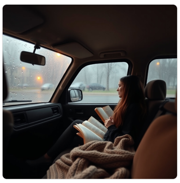 우중 차박 사진