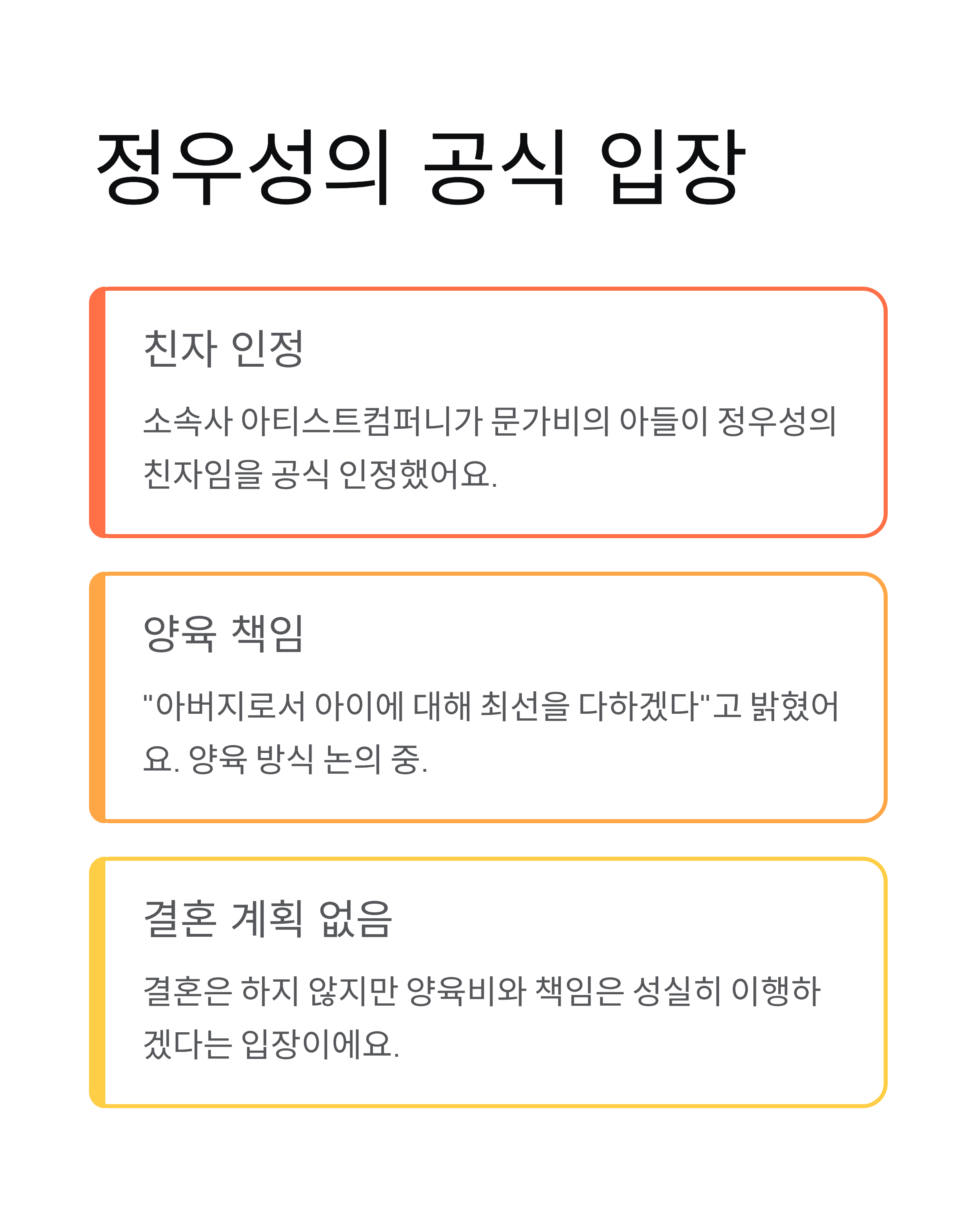 문가비 정우성아들 총정리 ❘ 출산부터 현재까지 전체 정리