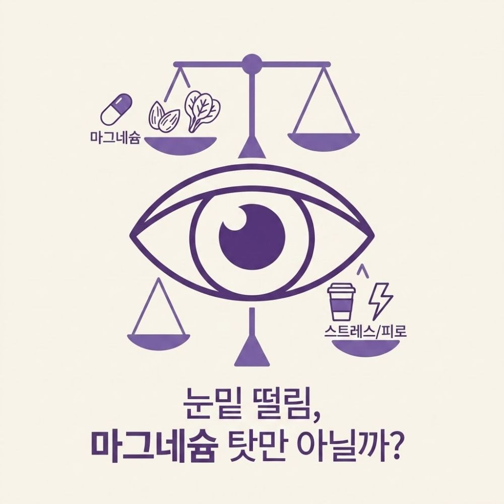 눈밑 떨림 원인과 마그네슘 결핍 증상 분석 썸네일