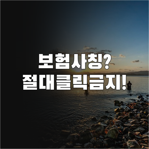 보험 사칭 스미싱 문자 구별법과 피해..